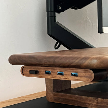 side view of walnut USB3.0 extender