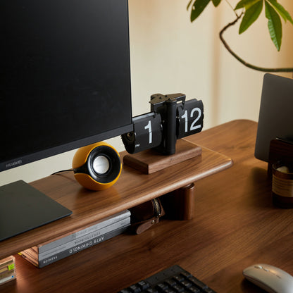 detailed desk shelf with 3-position adjustable base