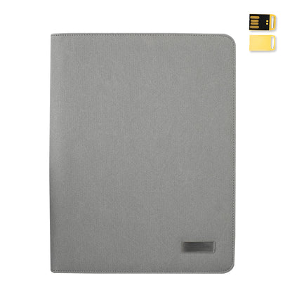 Wireless Charging Padfolio Gray color