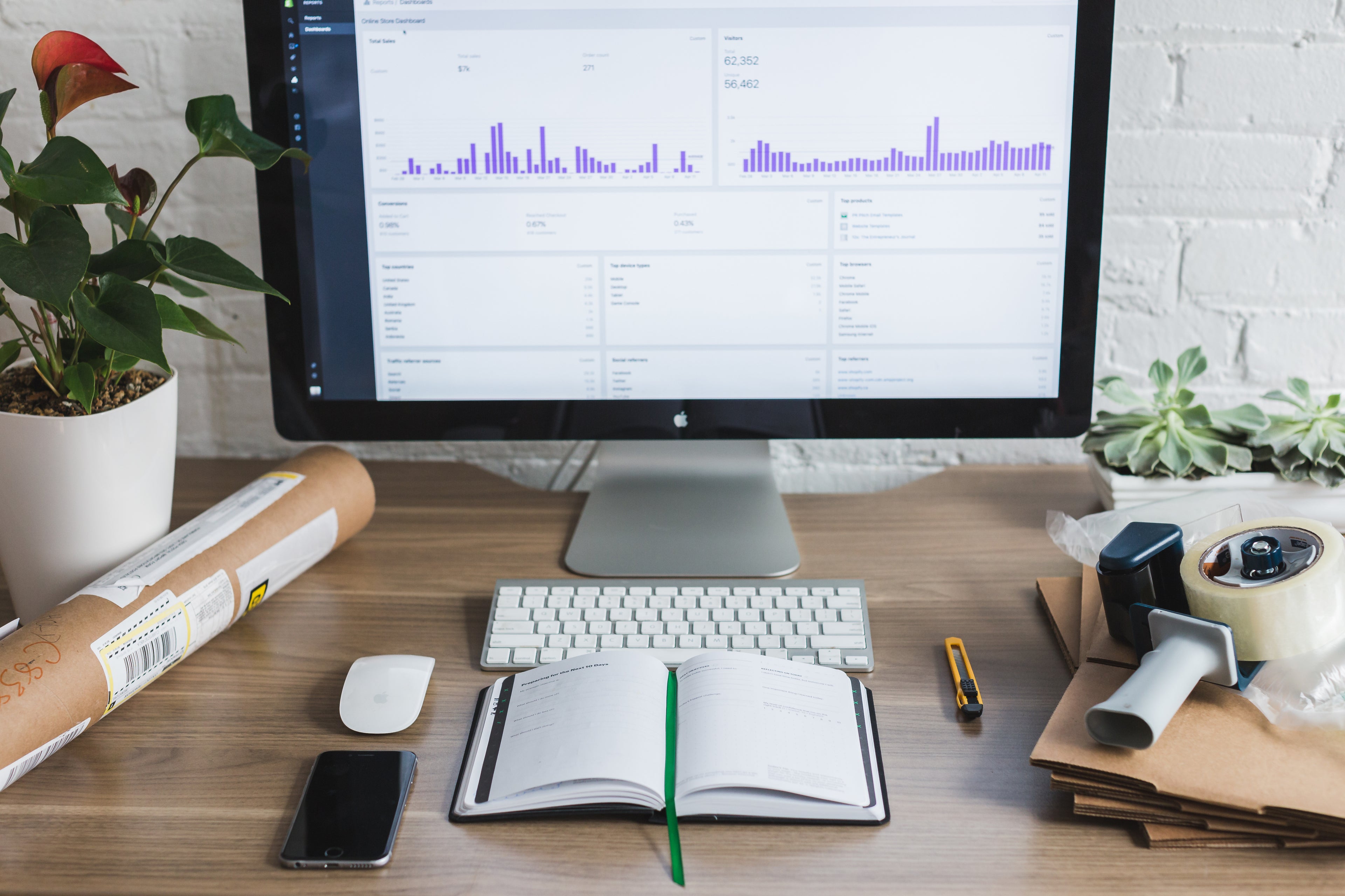 work from home desk workspace setup