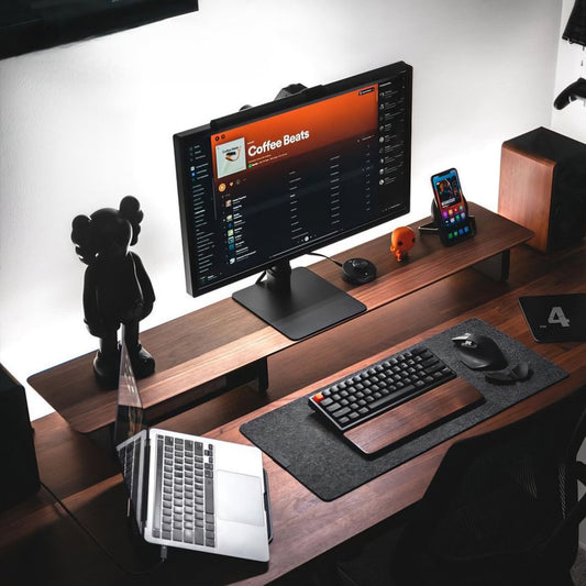 ウォールナットデスクシェルフ